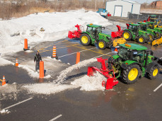 Formation des opérateurs de tracteur de déneigement