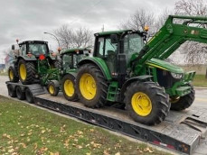 Transport des tracteurs en location